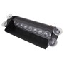 8W 800LM 8-LED Blue Light 3-Modes Adjustable Angle Car Strobe Flash Dash Emergency Light Warning Lamp with Suckers, DC 12V