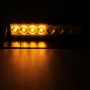 8W 800LM 8-yred Yellow Light 3-Modes Регулируемый угол угловой автомобильный стробоскочный флэш-приборная приборная лампа Аварийный освещение с присосками, DC 12V