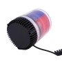 Red + Blue Light Brilliant Strong Xenon 10 Flash Strobe Warning Light for Auto Car