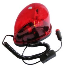 Red, 12V Cigarette Lighter Adapter Revolving Warning Light(Red)
