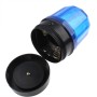 6-LED Flash Strobe Warning Light for Auto Car with Strong Magnetic Base (Blue + Black)