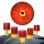 Night Solar Warning Construction Safety Warn Flash Lights Signal Light(Crude)