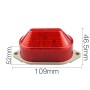 DC12V Led Mini Strobe Signal Warning Light Silent Warning Light(Red)