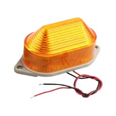 DC12V Led Mini Strobe Signal Warning Light Silent Warning Light(Orange)