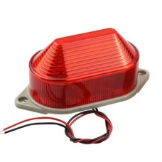 DC24V Led Mini Strobe Signal Warning Light Silent Warning Light(Red)