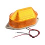 AC220V Led Mini Strobe Signal Warning Light Silent Warning Light(Orange)