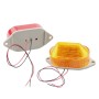 AC220V Светодиодный мини -стробоскольный сигнал предупреждающий свет молчаливый предупреждающий свет (оранжевый)