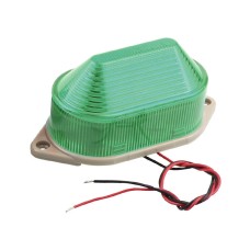 AC220V Led Mini Strobe Signal Warning Light Silent Warning Light(Green)