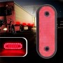 5 PCS MK-095 24V 20 LEDs Universal Truck Side Lights Truck Trailer Tail Lights(Red)