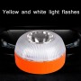 V16 Car LED White Emergency Warning Light Strong Magnetic Induction Flashing Light