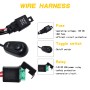 Offroad Driving 180W Light Bar Wiring Harness with Fuse 40 Amp Relay ON/OFF Switch