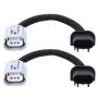 2 PCS H13  Car HID Xenon Headlight Male to Female Conversion Cable with Ceramic Adapter Socket