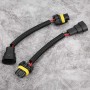 2 PCS 9005/9006 Car HID Xenon Headlight Male to Female Conversion Cable