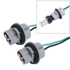 2 PCS 7440 Car Auto LED Bulb Socket Holder (No Including Light)