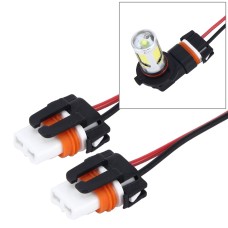 2 PCS 9006 Car Auto LED Bulb Ceramic Insulation Socket Holder (No Including Light)