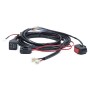 12V 2 in 1 Car / Motorcycle LED Spotlight Headlight Flashing Wiring Harness Cable