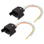 1 Pair Car H11 Bulb Holder Base Female Socket with Cable for Volkswagen