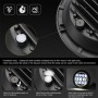 7 Inch 40W 4500LM 6000K + 3000K 12 LED Car Truck Off-road Vehicle Circular LED Angel Eye Herdsman Lamp Headlights Work Lights Spotlight