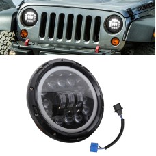 7 Inch 40W 4500LM 6000K + 3000K 12 LEDs Car Truck Off-road Vehicle Circular LED Angel Eye Herdsman Lamp Headlights Work Lights Spotlight