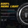 7 Inch 40W 4500LM 6000K + 3000K 12 LEDs Car Truck Off-road Vehicle Circular LED Angel Eye Herdsman Lamp Headlights Work Lights Spotlight