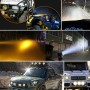 2 PCS 3 inch DC 12-80V 30W 3800LM 6000K IP67 Waterproof Squared Car Spotlight Fog Spot Light Foglight LED Car Bulbs with 6 LED Lights(White Light)