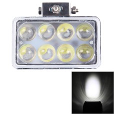 4 inch DC 9-36V 40W 3800LM 6000K IP67 Waterproof Squared Car Spotlight Fog Spot Light Foglight LED Car Bulbs with 8 LED Lights(White Light)