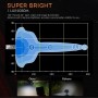4 inch 23.8W DC 10-30V 1900LM IP67 Car Truck Off-road Vehicle Square Strobe LED Work Lights, with 34LEDs SMD-3030 Lamps