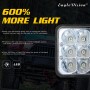 5 inch 4X6 H4 15W DC 9-30V 1500LM IP67 Car Truck Off-road Vehicle LED Work Lights / Headlight, with 15LEDs Lamps