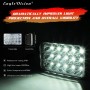 5 inch 4X6 H4 15W DC 9-30V 1500LM IP67 Car Truck Off-road Vehicle LED Work Lights / Headlight, with 15LEDs Lamps