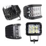 4 inch 45W 4500LM LED Work Light Bar Side Shooter Combo Beam White+Yellow Driving Offroad