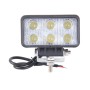 LML-1518 18W 1260-1350LM Epistar 6 LED White 60 Degree Flood Beam Car LED Light Waterproof IP67, DC 10-30V(White Light)