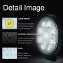 6.7W White Light Round-Shaped Waterproof Car Boat Marine Work Lights Spotlight LED Bulbs, DC 9-30V