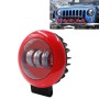 15W White Light  Red Round-Shaped Waterproof Car Boat Marine Work Lights Spotlight LED Bulbs, DC 9-30V