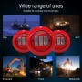 15W White Light  Red Round-Shaped Waterproof Car Boat Marine Work Lights Spotlight LED Bulbs, DC 9-30V