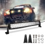 20 inch 2 Rows 46W 6000K IP67 Car Boat Marine Work Lights Spotlight LED Bulbs, DC 10-30V