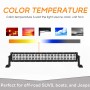 20 inch 2 Rows 46W 6000K IP67 Car Boat Marine Work Lights Spotlight LED Bulbs, DC 10-30V