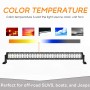 30 inch 2 Rows 70W 6000K IP67 Car Boat Marine Work Lights Spotlight LED Bulbs, DC 10-30V