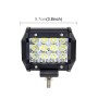 4 inch Three Rows Led Light Bar Modified Off-road Lights Roof Light Bar IP67 Waterproof 9W Condenser 6000K 5500LM LED Spotlight Light Searchlight Car LED Work Lights, DC 10-48V(White Light)