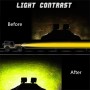 5 inch 18W 24 LED Waterproof IP67 Two Bar Modified Off-road Lights Spotlight Light Car Work Lights, DC 9-48V(Yellow Light)