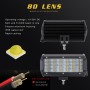 7 inch Four Rows 35W 2000LM 6000K Car Truck Off-road Vehicle LED Work Lights Spotlight