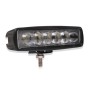 6 inch 18W 6000K IP68 8D Car Boat Marine Work Lights Spotlight LED Bulbs, DC 10-30V (White Light)