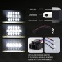 7 inch H4 DC 9V-30V 5000LM 6000K 45W IP67 Car Square Shape LED Headlight Lamps for Jeep Wrangler