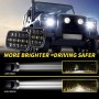 7 inch H4 DC 9V-30V 5000LM 6000K 45W IP67 Car Square Shape LED Headlight Lamps for Jeep Wrangler