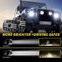 7 inch H4 DC 9V-30V 5000LM 6000K/3000K 45W IP67 8LED Lamp Beads Car Square Shape LED Headlight Lamps for Jeep Wrangler, with Lens