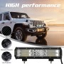 12 inch Three Rows 42W 3360LM 6000K IP67 Car Truck Off-road Vehicle LED Work Lights Spot / Flood Light, with 60LEDs SMD-3030 Lamps