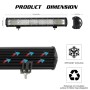 20 inch Three Rows 67W 5300LM 6000K IP67 Car Truck Off-road Vehicle LED Work Lights Spot / Flood Light, with 96LEDs SMD-3030 Lamps