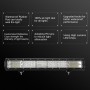 20 inch Three Rows 67W 5300LM 6000K IP67 Car Truck Off-road Vehicle LED Work Lights Spot / Flood Light, with 96LEDs SMD-3030 Lamps