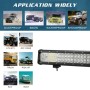 20 inch Three Rows 67W 5300LM 6000K IP67 Car Truck Off-road Vehicle LED Work Lights Spot / Flood Light, with 96LEDs SMD-3030 Lamps