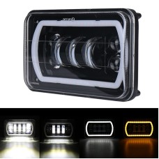 5 inch DC12V 6000K 55W(H) 30W(L) Car Double Colors LED Headlight for Jeep Wrangler / Harley