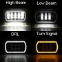 5 inch DC12V 6000K 55W(H) 30W(L) Car Double Colors LED Headlight for Jeep Wrangler / Harley